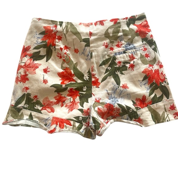 Zara Floral Print Women's Shorts Size:M Spring/Summer Cotton Shorts - Picture 2 of 5